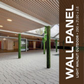 WPC WALL PANEL LIGHT WALNUT OUTDOOR | Prosein